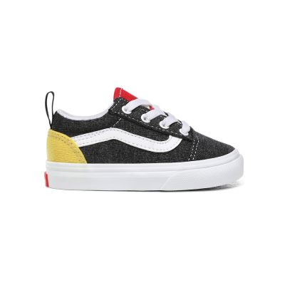 Vans Coastal Elastic Lace Old Skool - Çocuk Spor Ayakkabı (Siyah)